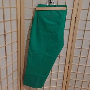 Talbots W14 Heritage kelly green capris